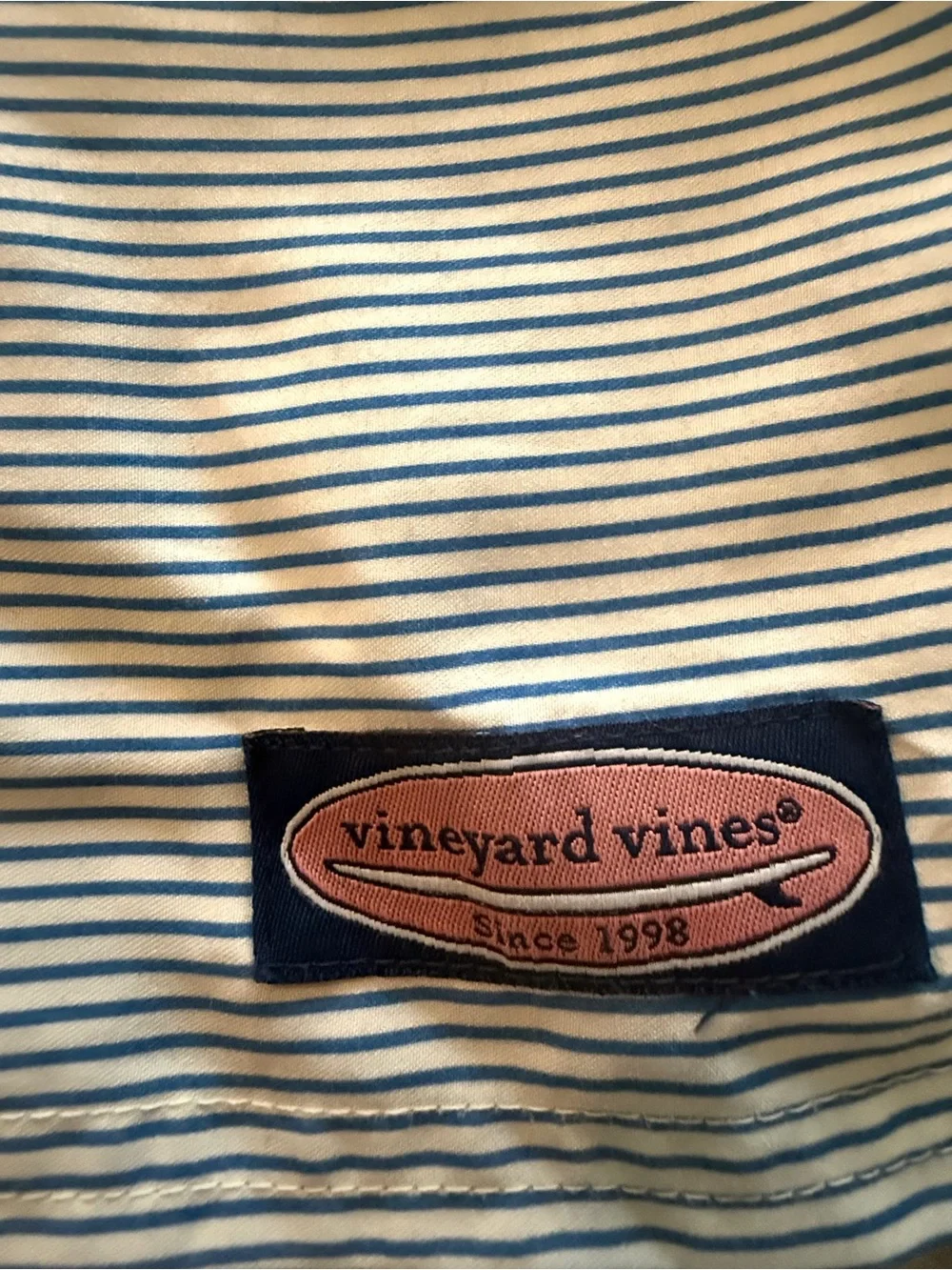 Vineyard Vines Colorblock Swim Trunks - Navy & Teal